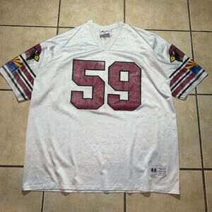 VTG 90s Seth Joyner #59 Arizona Cardinals White Jersey Mens XXL Logo Athletic